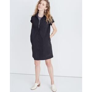 Madewell Denim A-Line Mini Shirtdress in Colton Wash Size S